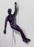 Ancizar Marin Sculptures  Ancizar Marin Sculptures  Male Climber #38 (Purple)